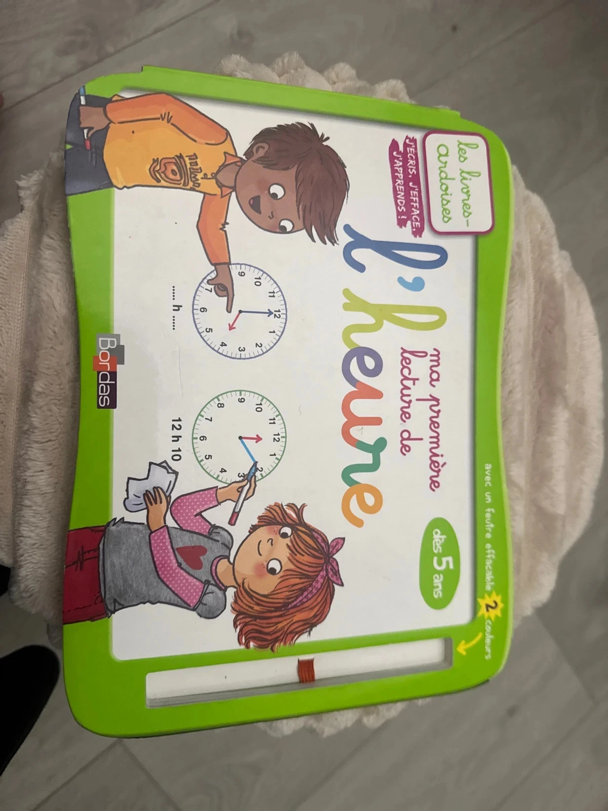 livre ardoise - ma première lecture de l’heure